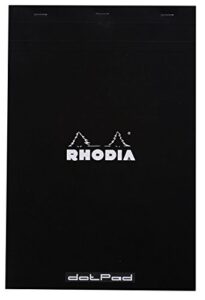 rhodia black dot pad n 19, 8.3 x 12.5