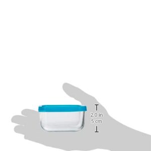 Bormioli Rocco Frigoverre 335180MA2321990 Food Container, Transparent, 9.7cm x 5cm