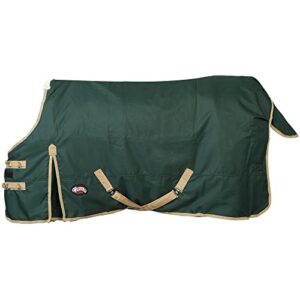 weaver leather turnout horse blanket - waterproof protection - easy-to-fasten snap front closures, 72", 1,200-denier