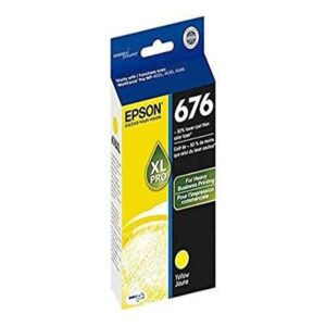 epson t676xl420 durabrite ultra 676 inkjet cartridge-yellow