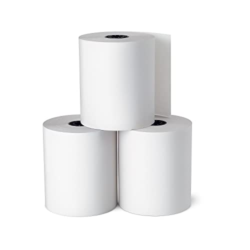 Cash Register and Point of Service Printer Paper 3 Inch X 128 Foot Rolls