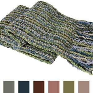 Kennebunk Home Stria Multi-Color Luxurious Woven Throw, 3'4" x 5'10", Seaglass