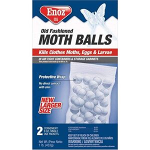 enoz made in the usa old fashioned moth balls - 1 pound