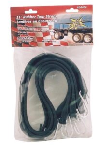 erickson 06604 31" long industrial epdm rubber tarp straps, (pack of 4)