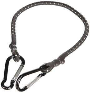 erickson 07038 24" stretch cord with carabiner hooks , black
