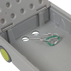 ECR4Kids Lock and Roll Personal Safe, Travel Lockbox, Grey