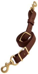 weaver leather synthetic tie down strap, brown, 1 x 40