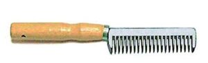 weaver leather comb, mane and tail,aluminum, 7-1/2"