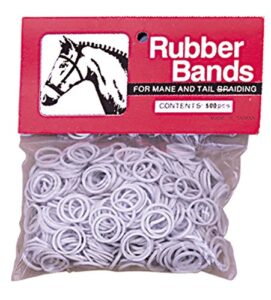 weaver leather rubber bands white, 65-2241
