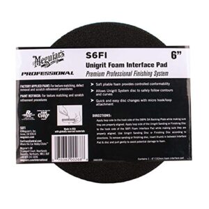 meguiar's s6fi unigrit 6" foam interface pad - 1 pad