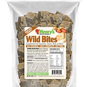 Henry’s Wild Bites – Nutritionally Complete Food for Squirrels, Flying Squirrels, and Chipmunks, 18 Ounces