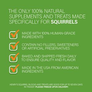 Henry’s Wild Bites – Nutritionally Complete Food for Squirrels, Flying Squirrels, and Chipmunks, 18 Ounces