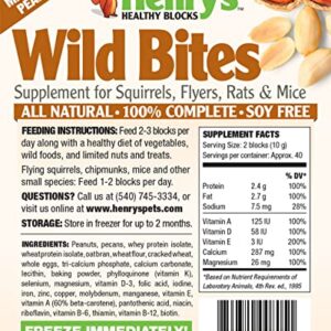 Henry’s Wild Bites – Nutritionally Complete Food for Squirrels, Flying Squirrels, and Chipmunks, 18 Ounces