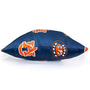 College Covers Everything Comfy Auburn Tigers 16" x 16" Decorative Pillow, Includes 2 Pillows