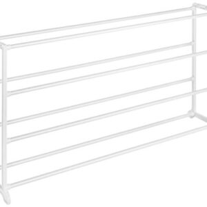 Whitmor 4 Tier 20 Pair Floor Shoe Rack - White