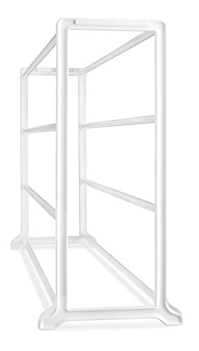 Whitmor 4 Tier 20 Pair Floor Shoe Rack - White