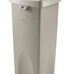 Rubbermaid Commercial Products Untouchable Trash/Recycling Swing Lid, Gray, Compatible with 23-Gallon Untouchable Containers