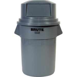 Rubbermaid Commercial Products FG265788RED Brute HDPE Round Dome Top, Red Waste Lid for BRUTE Trash Cans 55 Gal