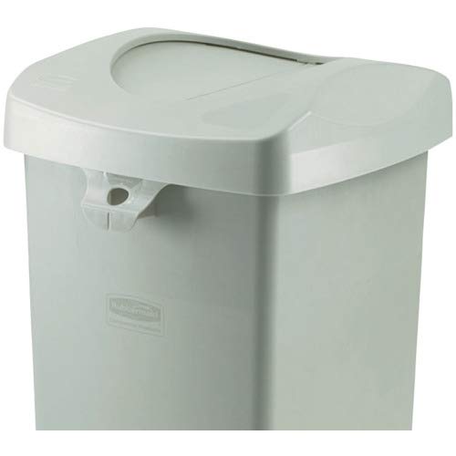 Rubbermaid Commercial Products 35-Gallon Untouchable Square Trash/Garbage Can for Offices/Stores/Restaurants, Blue Recycling (FG395873BLUE)