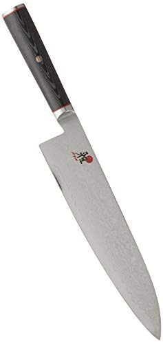 Miyabi Kaizen Chef's Knife, Medium, Black with Red Accent