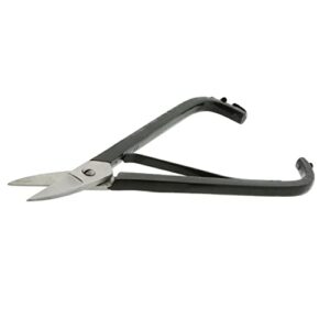 the beadsmith metal plate shears – 7 inches (178mm) – steel blades – comfort grip with single-leaf spring handle – tool for cutting stamping blanks, sheet metal (up to 20 gauge) and craft wire