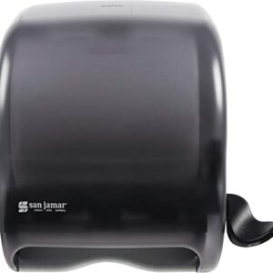 San Jamar Classic Element Plastic Lever Roll Towel Dispenser, Black Pearl