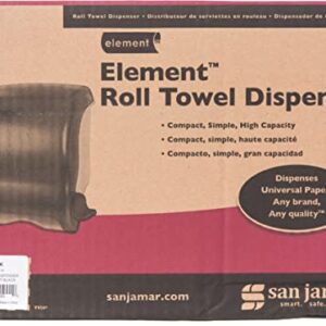 San Jamar Classic Element Plastic Lever Roll Towel Dispenser, Black Pearl