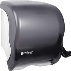 San Jamar Classic Element Plastic Lever Roll Towel Dispenser, Black Pearl