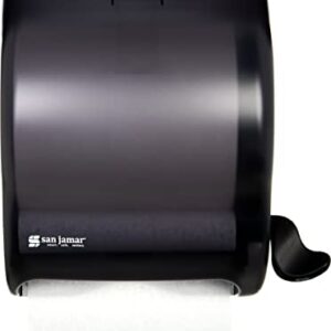 San Jamar Classic Element Plastic Lever Roll Towel Dispenser, Black Pearl