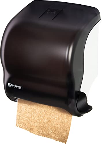 San Jamar Classic Element Plastic Lever Roll Towel Dispenser, Black Pearl