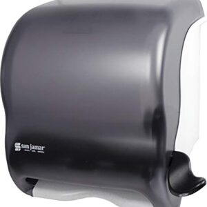 San Jamar Classic Element Plastic Lever Roll Towel Dispenser, Black Pearl