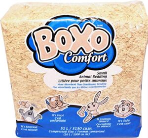 boxo comfort small animal bedding, 51-liter