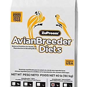 ZuPreem Fruit Blend Cockatiel Avian Breeder Diet 40lb