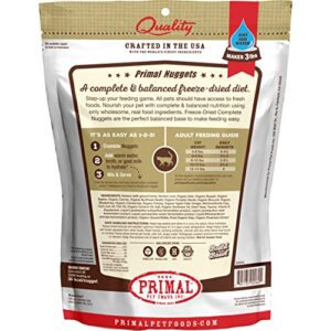 Primal Freeze Dried Cat Food Nuggets Venison, Complete & Balanced Scoop & Serve Healthy Grain Free Raw Cat Food, Crafted in The USA (14 oz)