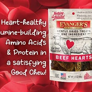 Evanger's Nothing But Natural Gently Dried Beef Heart Treats for Dogs