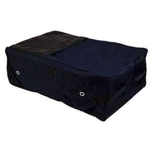 tough-1 deluxe rolling hay bale carrier navy
