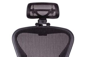 the original headrest for the herman miller aeron chair h3 carbon | colors and mesh match classic aeron chair 2016 and earlier models | headrest only - chair not included