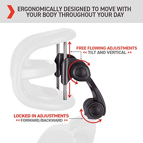 The Original Headrest for The Herman Miller Aeron Chair H3 Carbon | Colors and Mesh Match Classic Aeron Chair 2016 and Earlier Models | Headrest ONLY - Chair Not Included