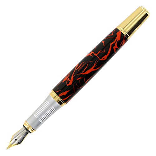 JinHao 250 Fountain Pen (Medium, Black & Red)