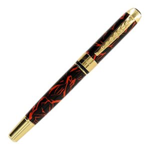 JinHao 250 Fountain Pen (Medium, Black & Red)