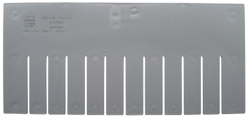 Quantum Storage Systems DL93080 Long Divider for Dividable Grid Container DG93080, Gray, 6-Pack