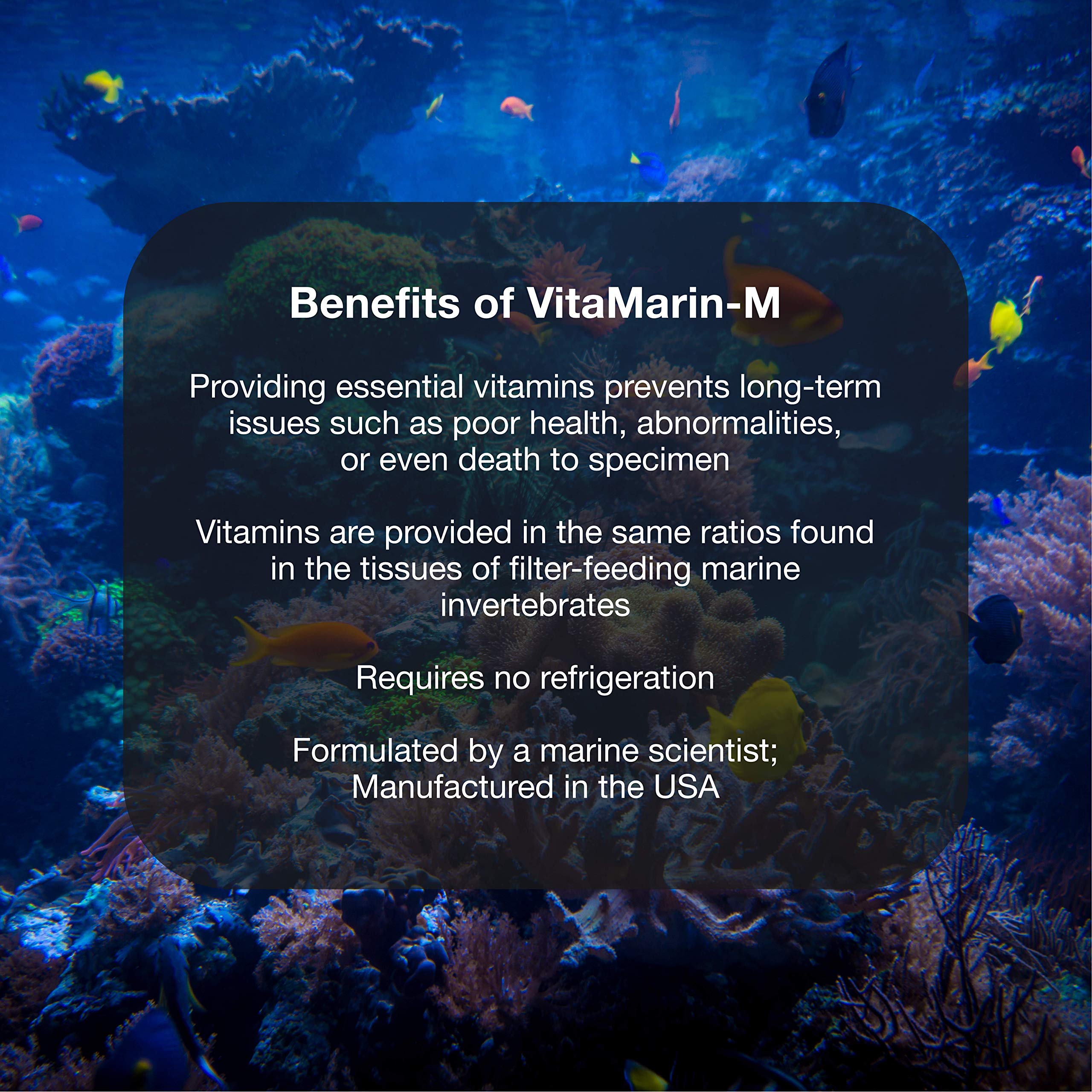 Brightwell Aquatics Vitamarin M - Liquid Multivitamin Supplement for Marine Fish Aquariums,500-ML