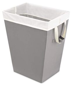 whitmor easycare hamper & laundry bag-greystone