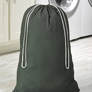 Whitmor 6353-1191-GRN Cotton Laundry Bag-Duffel Green