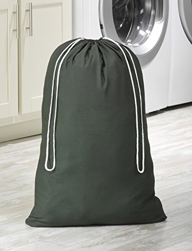 Whitmor 6353-1191-GRN Cotton Laundry Bag-Duffel Green