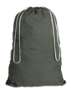 whitmor 6353-1191-grn cotton laundry bag-duffel green