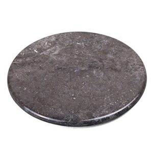 creative home charcoal marble 12" diam. round cheese board