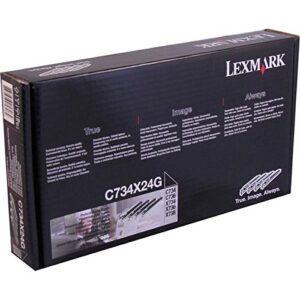lexmark c734/c736/x734/x736/x738 series photoconductor unit 4 pack 20000 x 4 yield