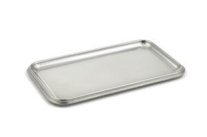 stainlesslux 75110 brilliant stainless steel small rectangle tray - quality serveware for your home