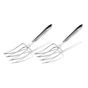 All-Clad T167 Stainless Steel Turkey Forks Set, 2-Piece, Silver -
